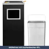 DELUKE® Standaschenbecher für Draußen 45L - Stahl Produktbild-Vorschau 2