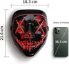 Halloween Maske, LED Maske im Dunkeln Leuchtend, Halloween Produktbild-Vorschau 3