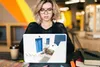 MuchoWow® Laptop Aufkleber Sticker Cover Architektur - Blau Produktbild-Vorschau 5