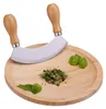 Relaxdays Wiegemesser mit Brett, einschneidige Klinge für Produktbild-Vorschau 10