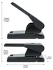 Rapesco 1631, 63 Blätter, Schwarz, Schwarz, Metall, 115 mm, Produktbild-Vorschau 6