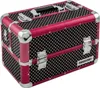 Kosmetikkoffer schwarz weiß gepunktet Beautycase metallic Produktbild-Vorschau 1