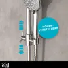 eisl Duschsystem OHNE BOHREN,  Regendusche ohne Armatur, Produktbild-Vorschau 4