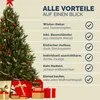 CASARIA® Weihnachtsbaum künstlich 180 cm Schnee-Optik und Produktbild-Vorschau 9