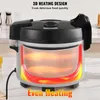 A close-up shot of a commercial rice cooker with the heating element illuminated. Produktbild-Vorschau