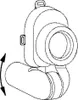 A line drawing of a urinal siphon. Anteprima dell’immagine prodotto