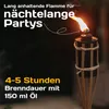 10 Gartenfackeln für Draußen aus Bambus Natur - Lange Produktbild-Vorschau 3