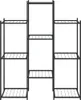 vidaXL Stojan na květiny 83x25x100 cm Černá litina Náhled obrázku produktu 3