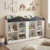 Étagère pour enfants COSTWAY en forme de maison, étagère Voir les images du produit 2