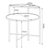 A diagram showing the dimensions of a table. Anteprima dell’immagine prodotto