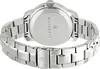 The back of a silver Maserati watch with a metal band. Náhled obrázku produktu