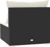 vidaXL 3-Sitzer-Sofa mit Kissen Schwarz Poly Rattan Produktbild-Vorschau 6