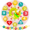 Drevené hodiny na triedenie tvarov na učenie Puzzle na Náhľad obrázku produktu 1