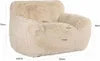 Casa Padrino Luxus Sessel Sandfarben 126 cm - Wohnzimmer & Produktbild-Vorschau 6