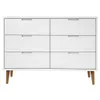 vidaXL Armoire à tiroirs MOLDE Blanc 113x40x80 cm Pin Voir les images du produit 4