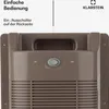 Close-up of the back of a dehumidifier, showing the power switch and branding. Produktbild-Vorschau
