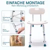 Sedia da doccia VixoMed® con schienale – Sgabello da doccia Anteprima dell’immagine prodotto 5