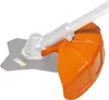 Close-up of the cutting head and guard of a string trimmer. Produktbild-Vorschau
