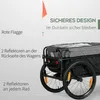 HOMCOM 2-in-1 Fahrradanhänger Lastenanhänger 40 kg Produktbild-Vorschau 5