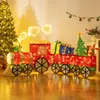 COSTWAY Weihnachtszug beleuchtet, 215cm Weihnachtsdeko mit Produktbild-Vorschau 9