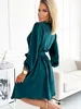Numoco Kleid mit Bindy-Ausschnitt grün L / XL Produktbild-Vorschau 10