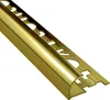Alu Viertelkreis Profil Fliesenschiene eloxiert gold 2,7m Produktbild-Vorschau 1