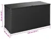 vidaXL Garten-Aufbewahrungsbox Anthrazit 120x56x63 cm PP Produktbild-Vorschau 7