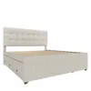 Flieks Polsterbett 140x200cm Doppelbett mit ausziehbarem Produktbild-Vorschau 9