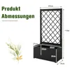 COSTWAY Blumenkasten, Hochbeet mit Rankgitter, Spalier aus Produktbild-Vorschau 3