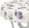 Tischdecke Fotoprint Flieder Blume Lila Rund 140cm Produktbild-Vorschau 1