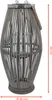 1.10 Bambus Windlicht mit Glas Einsatz - XXL / ca. 50 cm - Produktbild-Vorschau 2