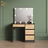 Schminktisch Livinity Imola Anthrazit/Goldkraft Eiche 90 cm Produktbild-Vorschau 2