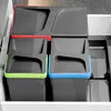 Emuca Zestaw pojemników do recyklingu do szuflad kuchennych Podgląd zdjęcia produktu 5