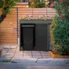 ML-Design cassonetto per rifiuti 2er con tetto vegetale, Anteprima dell’immagine prodotto 8