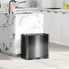 HOMCOM Mülleimer 3x20L Abfalleimer aus Edelstahl mit Produktbild-Vorschau 2