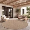 Outdoor Teppich wetterfest Modern Flachgewebe, Jute-Optik Produktbild-Vorschau 5