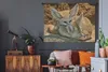 MuchoWow® Wandteppich Wandbehang Füchse - Schlafen - Steine Produktbild-Vorschau 5