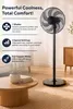 Opviq, stojací ventilátor Kumtel KTF-760, čierna farba, Náhľad obrázku produktu 7