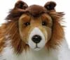 A close-up studio shot of a stuffed collie dog. Náhled obrázku produktu