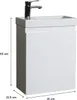 Waschbeckenschrank LISA, 41 cm breit, mit wendbarem Produktbild-Vorschau 3
