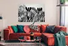 MuchoWow® Poster Zebra - Schwarz - Weiß - Tiere 120x80 cm - Produktbild-Vorschau 2