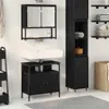 vidaXL Ensemble de meubles de salle de bain avec étagère 2 Voir les images du produit 2