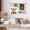 MuchoWow® Wandteppich Wandbehang Schottisches Hochlandrind Produktbild-Vorschau 2