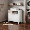 Meuble sous-lavabo FCH à 2 portes et étagères ouvertes, Voir les images du produit 6