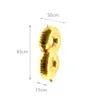 Folienballons Gold 100cm Zahl 8 Zahlenballon zum 8-ten Produktbild-Vorschau 2