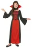 Halloweenský kostým upíra pro dívky M 7-9 let (120-130 cm) Náhled obrázku produktu 3