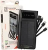 2GO Powerbank Solar 10000mAh s LED svítilnou černá Náhled obrázku produktu 3