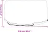 vidaXL Kryty zahradního nábytku 2 ks 10 oček Ø230x90 cm Náhled obrázku produktu 6