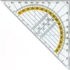 Geometrie-Set 6-tlg Lineal Geodreieck Zeichendreieck Winkel Produktbild-Vorschau 2