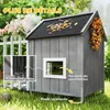 PawHut Niche pour chien extérieur en bois, avec terrasse et Voir les images du produit 6